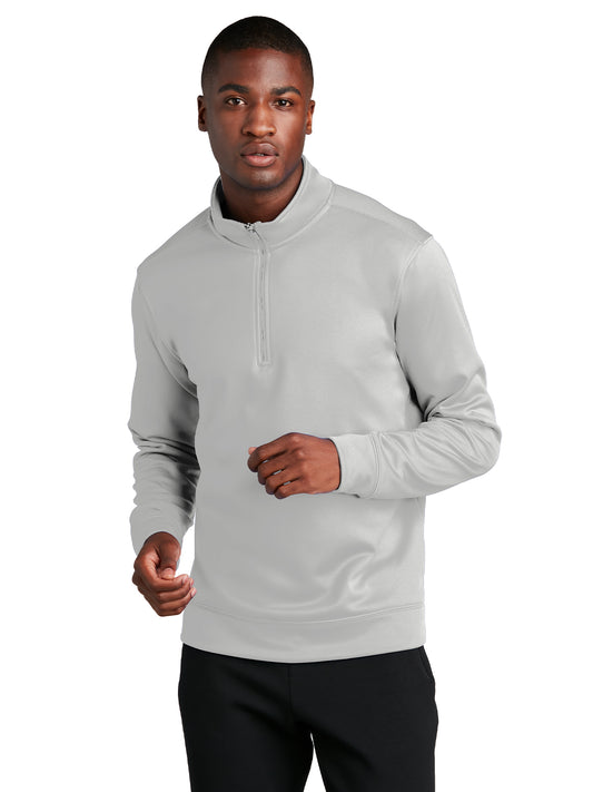 Men's Performance Fleece 1/4-Zip Pullover Sweatshirt - PC590Q - Silver