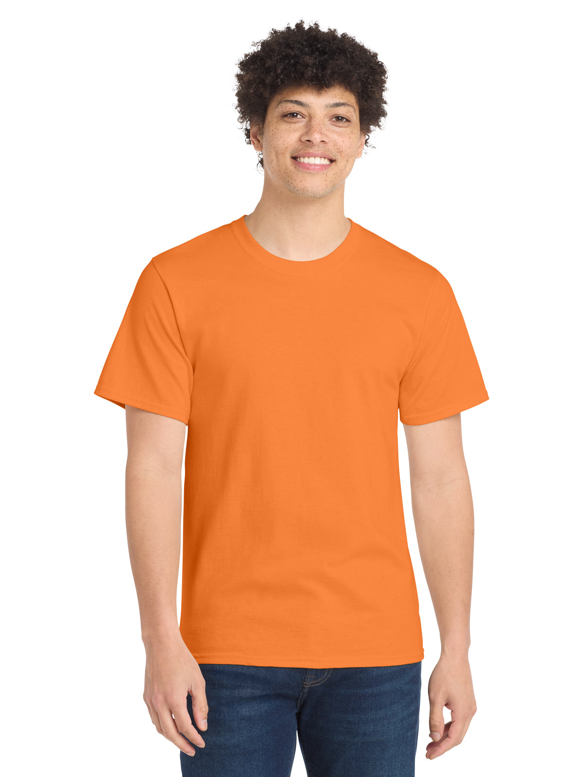 Men's Essential T-Shirt - PC61 - Orange Sherbet