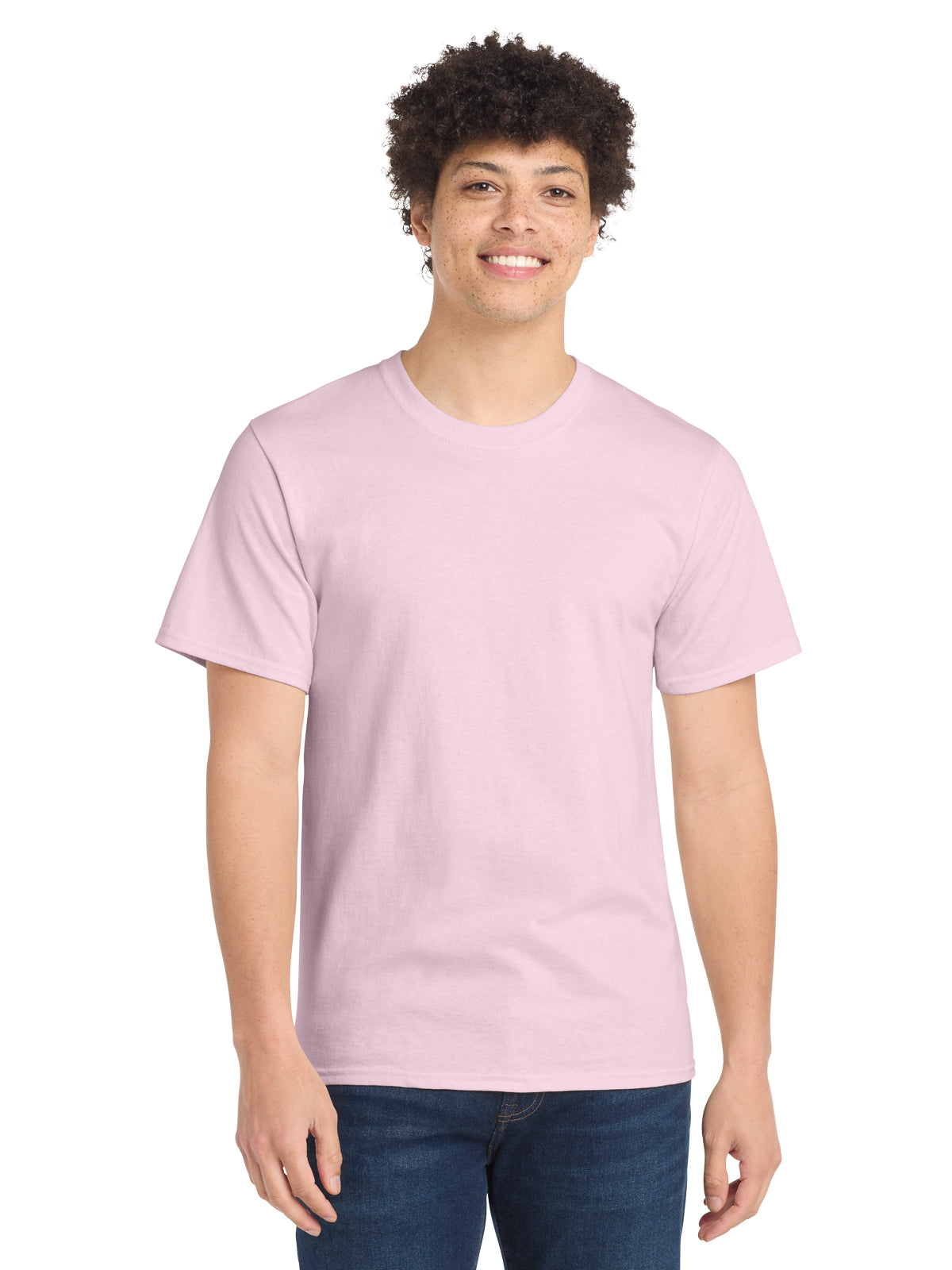 Men's Essential T-Shirt - PC61 - Pale Pink