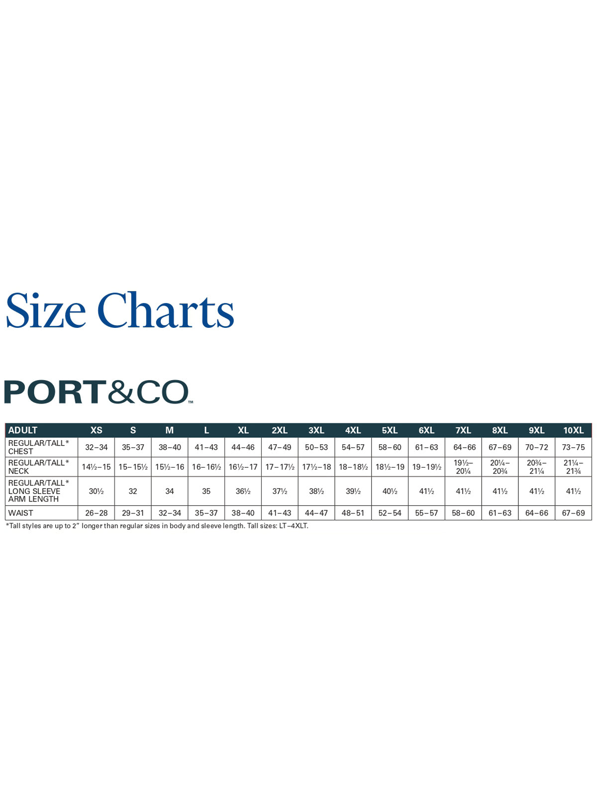 SIZECHART