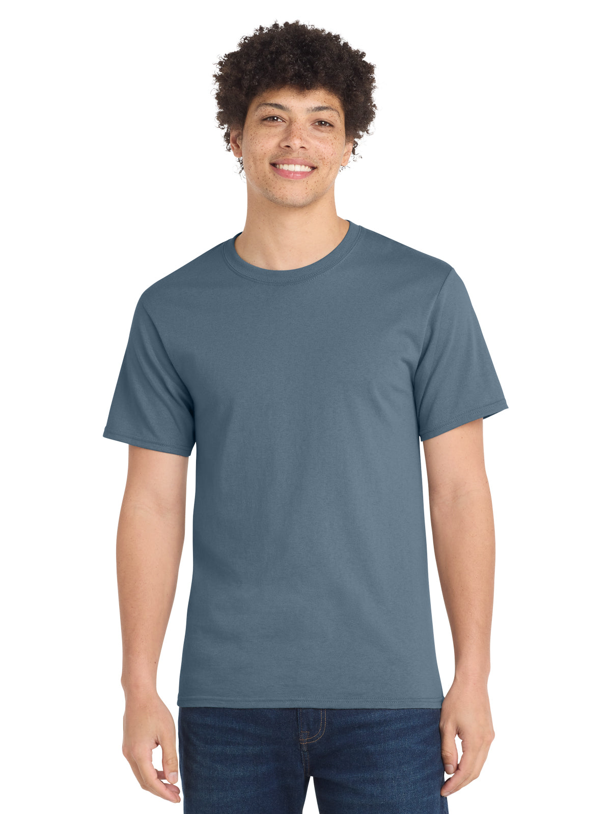 Men's Essential T-Shirt - PC61 - Stonewashed Blue