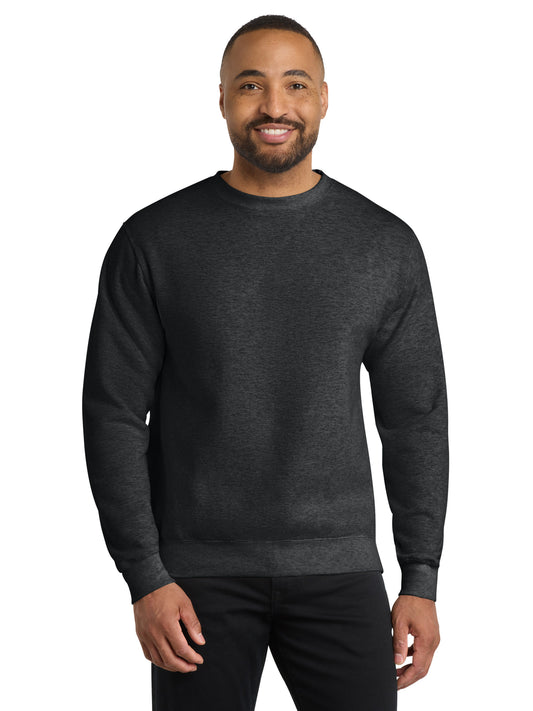 Men's Core Fleece Crewneck Sweatshirt - PC78 - Black Heather