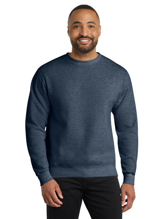 Men's Core Fleece Crewneck Sweatshirt - PC78 - Heather Navy