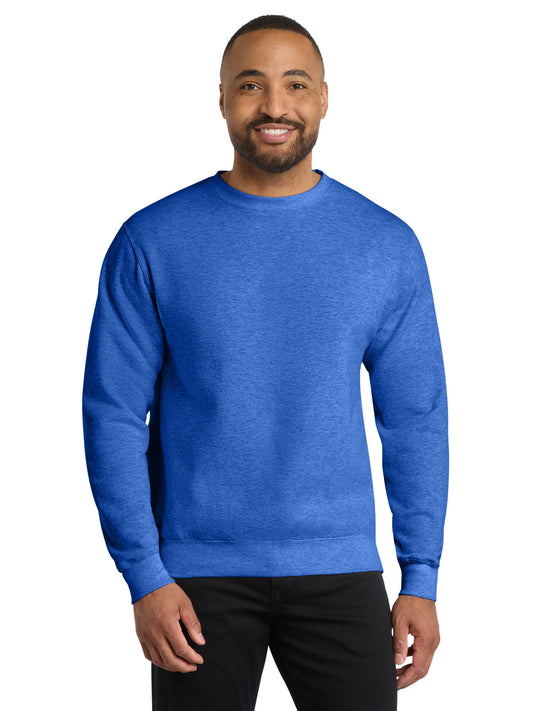 Men's Core Fleece Crewneck Sweatshirt - PC78 - Heather Royal