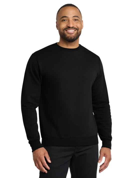 Men's Core Fleece Crewneck Sweatshirt - PC78 - Jet Black