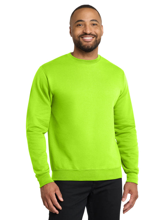 Men's Core Fleece Crewneck Sweatshirt - PC78 - Neon Yellow