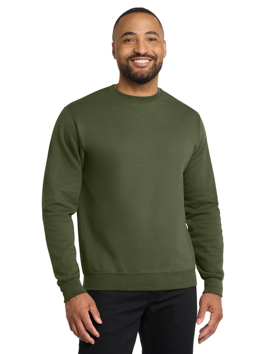 Men's Core Fleece Crewneck Sweatshirt - PC78 - Olive Drab Green