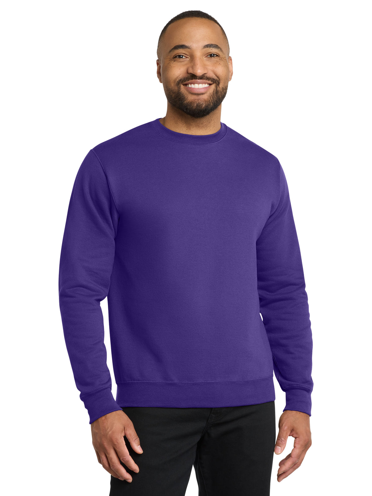 Men's Core Fleece Crewneck Sweatshirt - PC78 - Purple