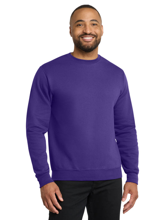 Men's Core Fleece Crewneck Sweatshirt - PC78 - Purple