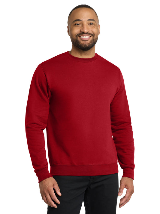 Men's Core Fleece Crewneck Sweatshirt - PC78 - Red