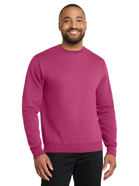 Men's Core Fleece Crewneck Sweatshirt - PC78 - Sangria