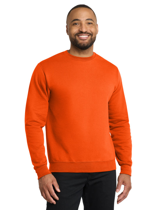 Men's Core Fleece Crewneck Sweatshirt - PC78 - S. Orange