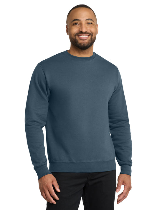 Men's Core Fleece Crewneck Sweatshirt - PC78 - Steel Blue