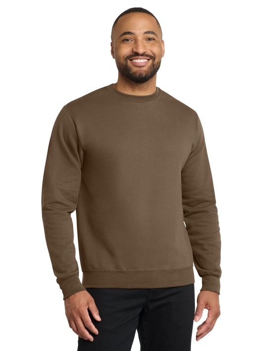 Men's Core Fleece Crewneck Sweatshirt - PC78 - Woodland Brown