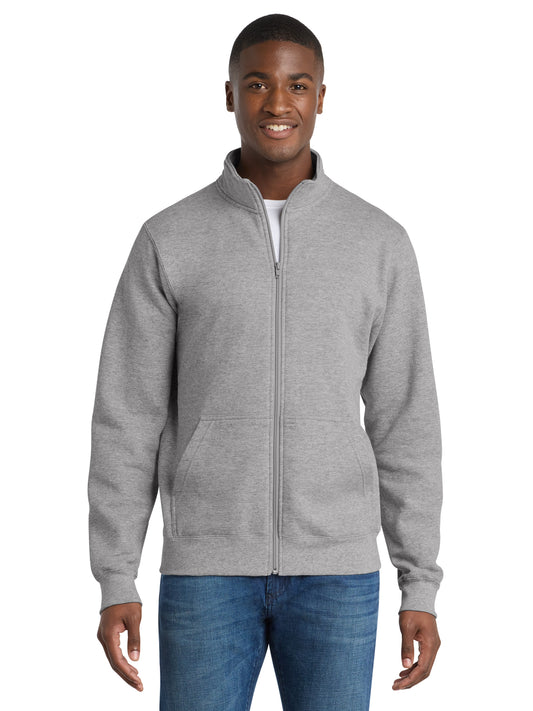 Men's Core Fleece Cadet Full-Zip Sweatshirt - PC78FZ - Athletic Heather