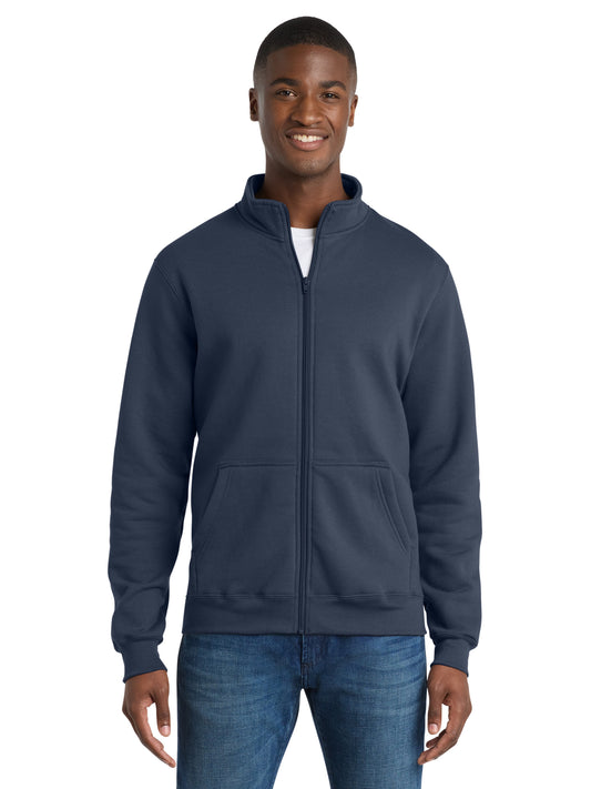 Men's Core Fleece Cadet Full-Zip Sweatshirt - PC78FZ - Navy
