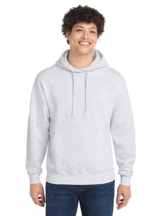 Men's 1-Pocket Core Fleece Pullover Hooded Sweatshirt - PC78H - Ash