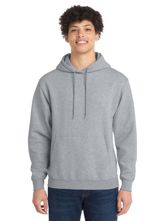 Men's 1-Pocket Core Fleece Pullover Hooded Sweatshirt - PC78H - Athletic Heather