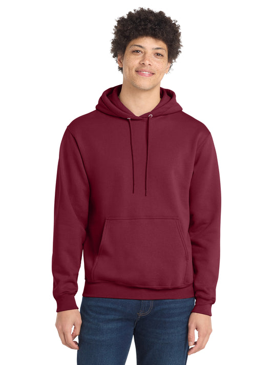 Men's 1-Pocket Core Fleece Pullover Hooded Sweatshirt - PC78H - Cardinal