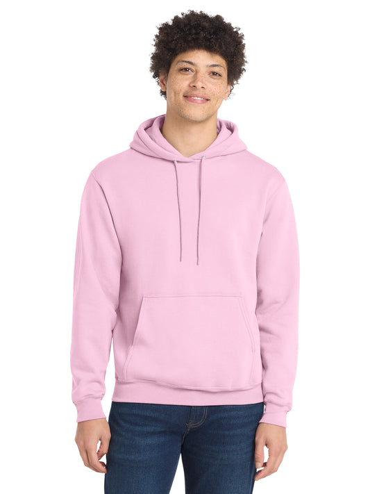 Men's 1-Pocket Core Fleece Pullover Hooded Sweatshirt - PC78H - Cherry Blossom