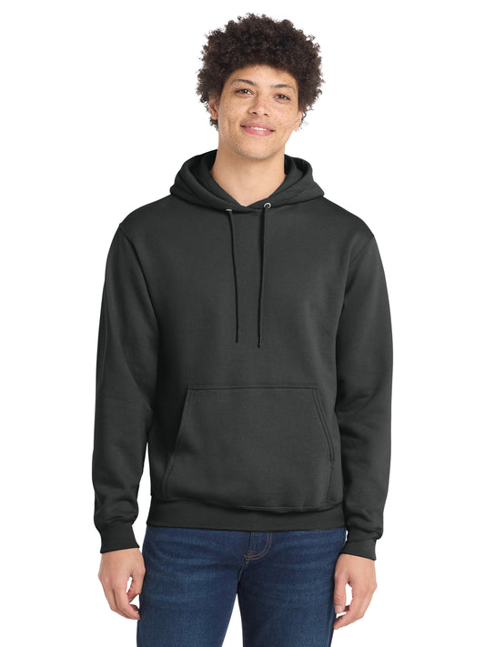 Men's 1-Pocket Core Fleece Pullover Hooded Sweatshirt - PC78H - Coal Grey
