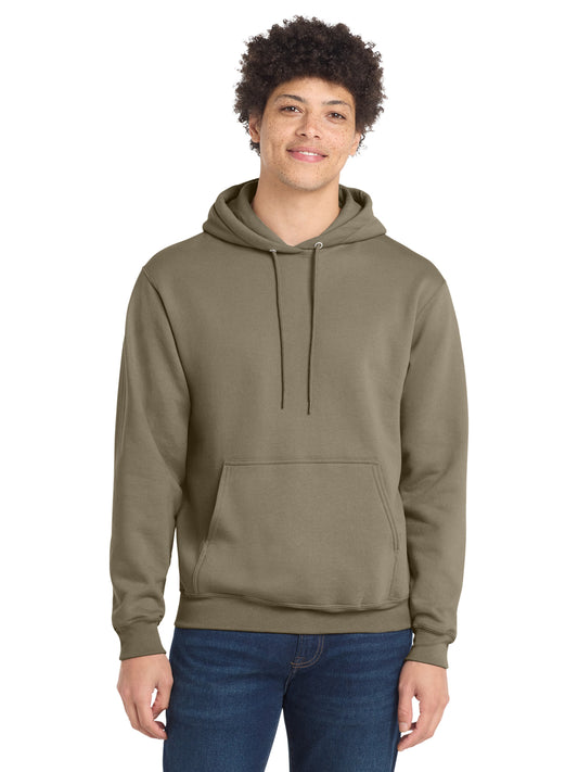 Men's 1-Pocket Core Fleece Pullover Hooded Sweatshirt - PC78H - Coyote Brown