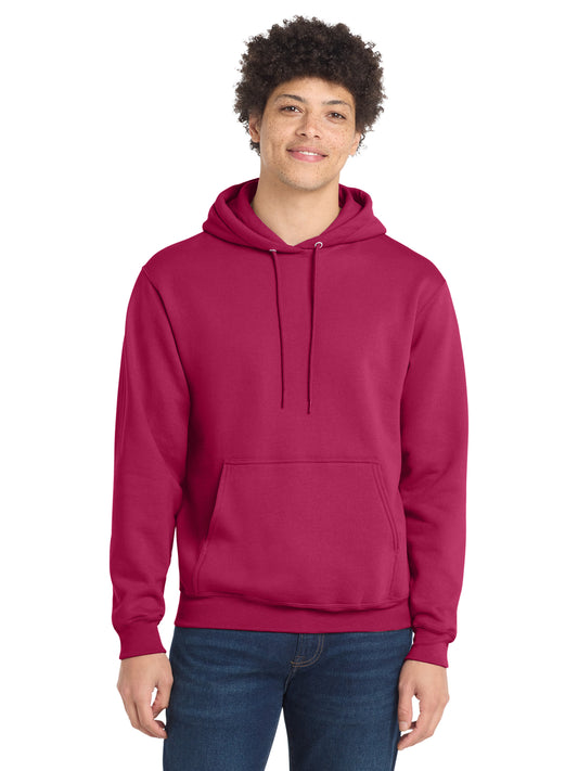 Men's 1-Pocket Core Fleece Pullover Hooded Sweatshirt - PC78H - Flush Pink