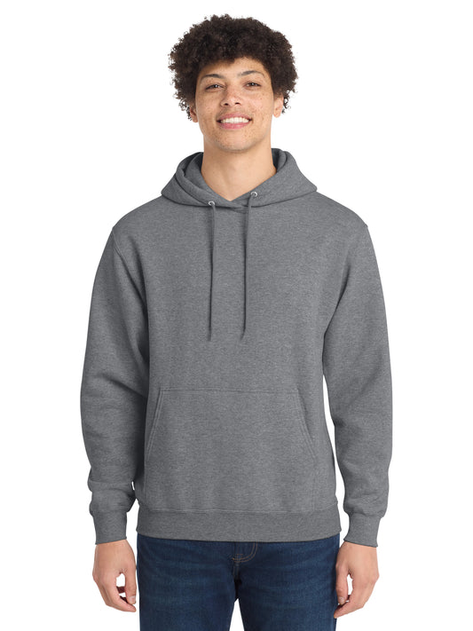 Men's 1-Pocket Core Fleece Pullover Hooded Sweatshirt - PC78H - Graphite Heather