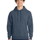 Men's 1-Pocket Core Fleece Pullover Hooded Sweatshirt - PC78H - Heather Navy