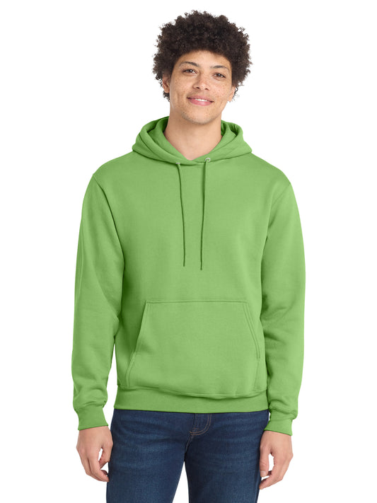 Men's 1-Pocket Core Fleece Pullover Hooded Sweatshirt - PC78H - Lime
