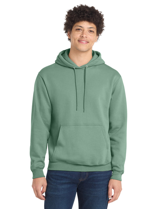 Men's 1-Pocket Core Fleece Pullover Hooded Sweatshirt - PC78H - Laurel Green