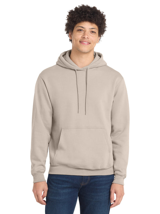 Men's 1-Pocket Core Fleece Pullover Hooded Sweatshirt - PC78H - Light Sand
