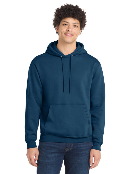 Men's 1-Pocket Core Fleece Pullover Hooded Sweatshirt - PC78H - Neptune Blue