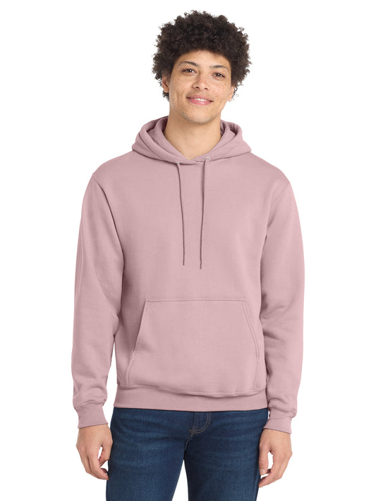 Men's 1-Pocket Core Fleece Pullover Hooded Sweatshirt - PC78H - Pale Blush