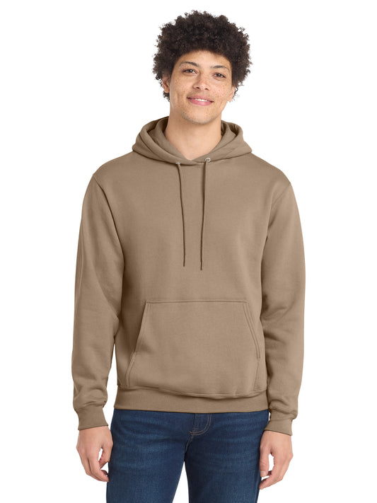 Men's 1-Pocket Core Fleece Pullover Hooded Sweatshirt - PC78H - Sand
