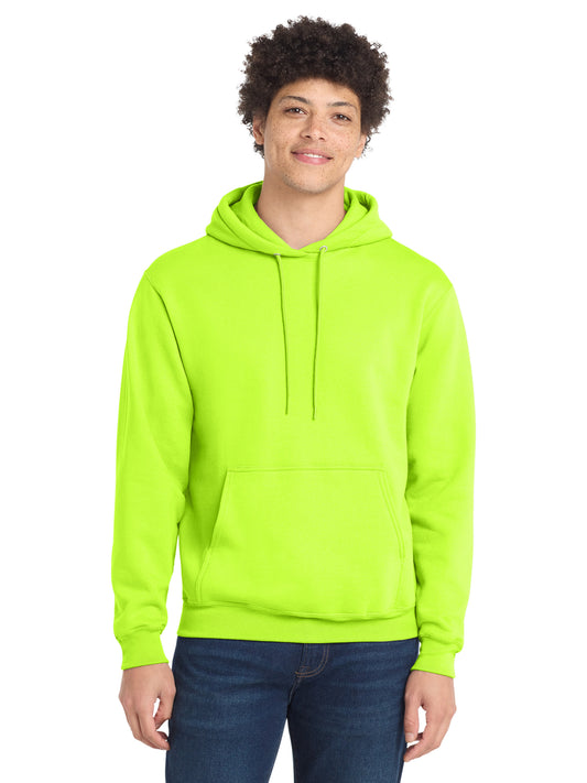 Men's 1-Pocket Core Fleece Pullover Hooded Sweatshirt - PC78H - S. Green