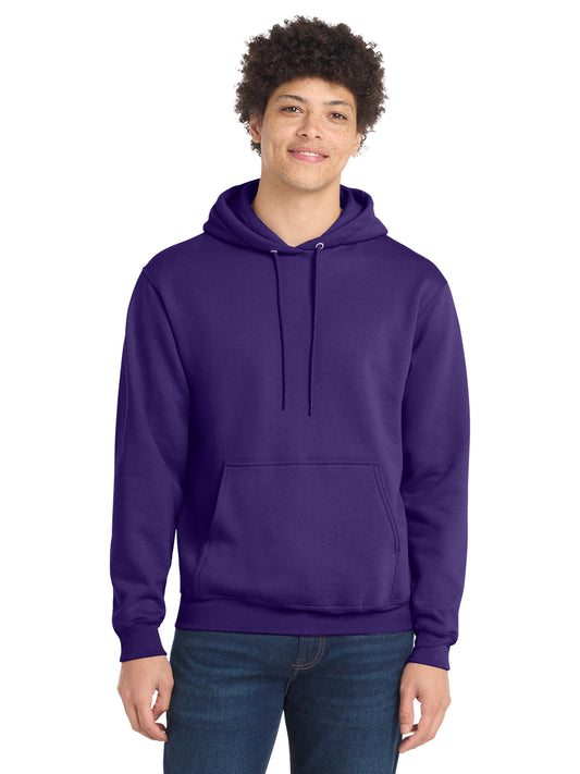 Men's 1-Pocket Core Fleece Pullover Hooded Sweatshirt - PC78H - Team Purple