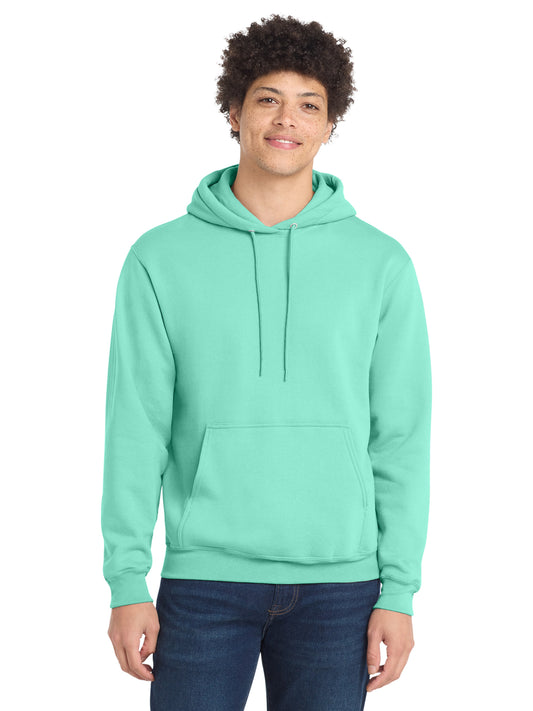 Men's 1-Pocket Core Fleece Pullover Hooded Sweatshirt - PC78H - True Celadon