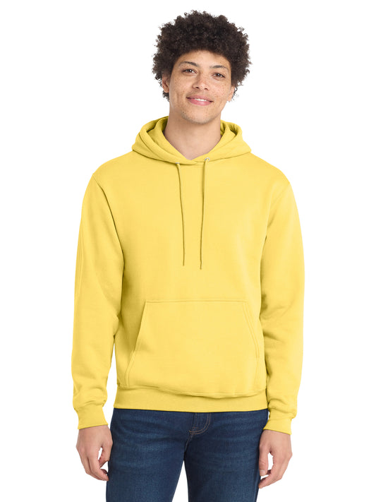 Men's 1-Pocket Core Fleece Pullover Hooded Sweatshirt - PC78H - Yellow