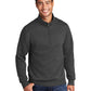 Men's Pocketless 1/4-Zip Pullover Sweatshirt - PC78Q - Dark Heather Grey