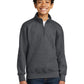 Youth Core Fleece 1/4-Zip Pullover Sweatshirt - PC78YQ - Dark Heather Grey