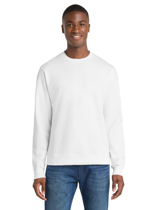 Men's Fleece Crewneck Sweatshirt - PC850 - White