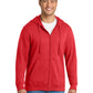 Men's Fleece Full-Zip Hooded Sweatshirt - PC850ZH - Bright Red