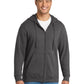 Men's Fleece Full-Zip Hooded Sweatshirt - PC850ZH - Charcoal
