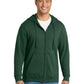 Men's Fleece Full-Zip Hooded Sweatshirt - PC850ZH - Forest Green