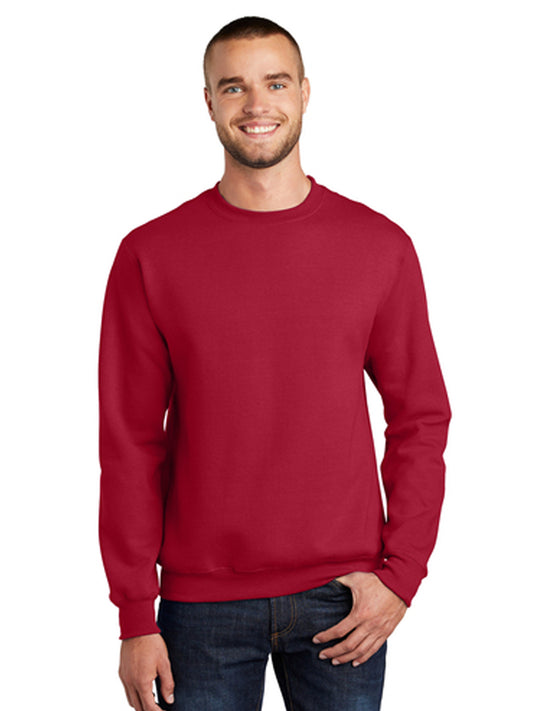 Men's Essential Fleece Crewneck Sweatshirt - PC90 - Red