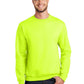 Men's Essential Fleece Crewneck Sweatshirt - PC90 - Safety Green
