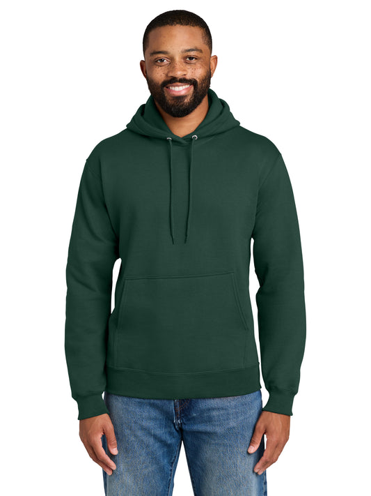 Men's 1-Pocket Fleece Hooded Sweatshirt - PC90H - Dark Green