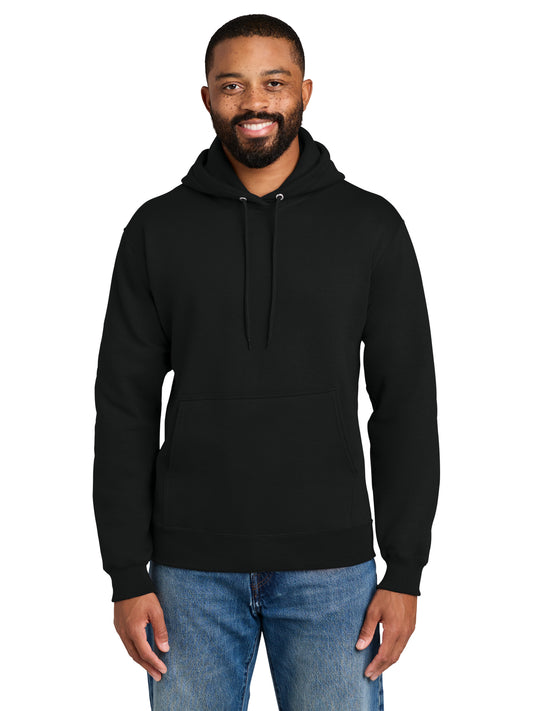 Men's 1-Pocket Fleece Hooded Sweatshirt - PC90H - Jet Black