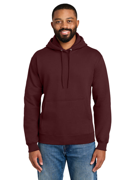 Men's 1-Pocket Fleece Hooded Sweatshirt - PC90H - Maroon